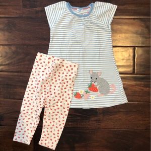Baby Boden dress with leggings set. 18-24 months